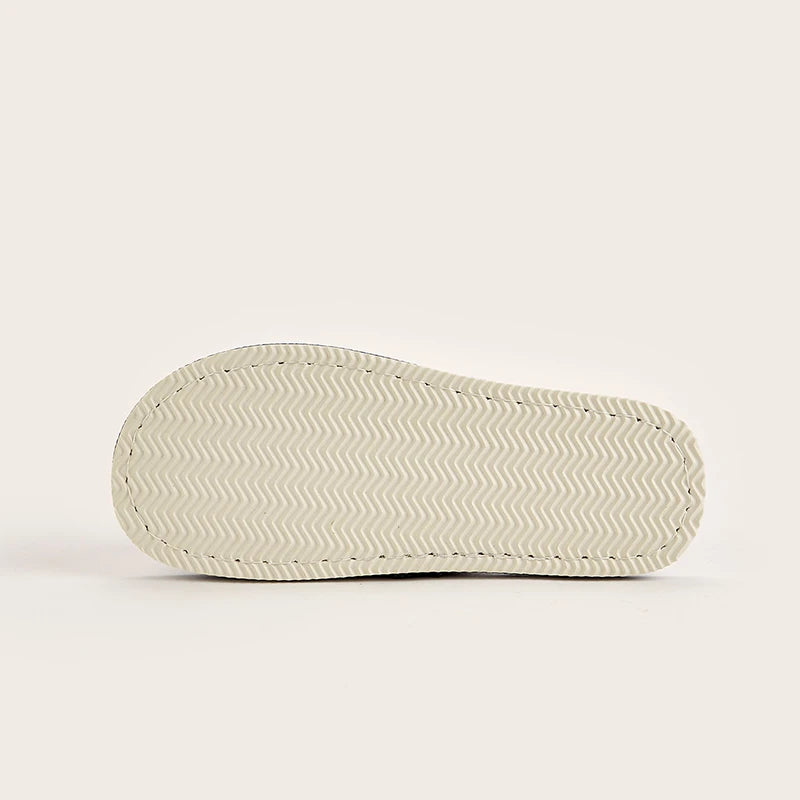 Home Linen Slippers for Men in Spring&Autumn Comfortable Bedroom Open-Toed&Breathable Slippers Men'S & Women'S Shoes Summer
